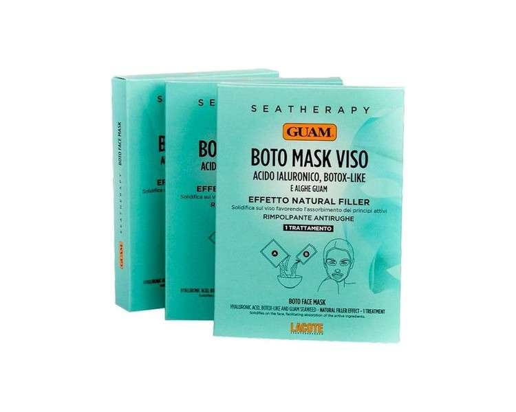 Guam Boto Mask Face Hyaluronic Acid Botox-Like and Algae Guam Effect Natural Filler Plumping Anti-Aging