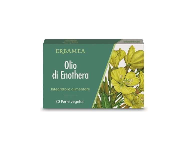 Erbamea Evening Primrose Oil 30 Vegetable Pearls
