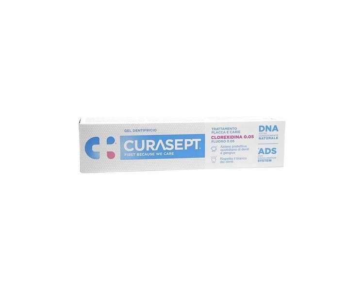 Curasept Chlorhexidine Gel Toothpaste 0.05 with ADS and Fluoride Plaque and Cavities 75ml