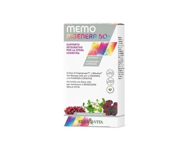 Memo Regenerates 50+ Erba Vita 45 Capsules