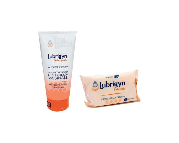 Intimate Care Cofanetto Per L' Igiene Intima Detergent and Intimate Wipes Lubrigyn