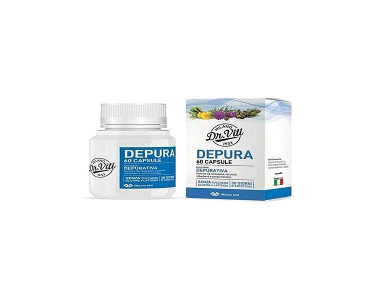 Marco Viti Depura Detox and Antioxidant Supplement 60 Capsules