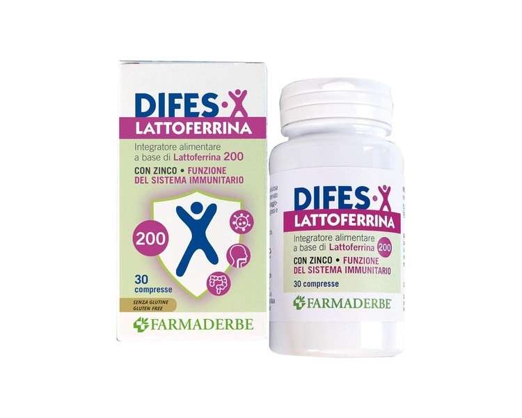 Farmaderbe Difes-X Lactoferrin 30 Tablets