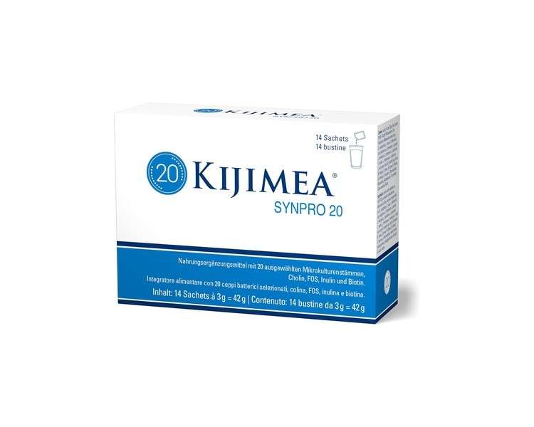 KIJIMEA Synpro 20 with 20 Synergistic Microculture Strains, Choline and Biotin - Gluten Free