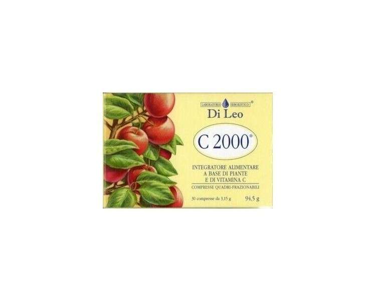 Kräuterlabor Di Leo Vit C 2000 Dietary Supplement 30 Tablets