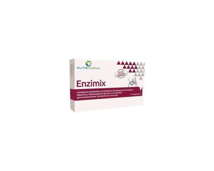 NUTRIFARMA Enzimix Digestive Health Supplement 30 Tablets