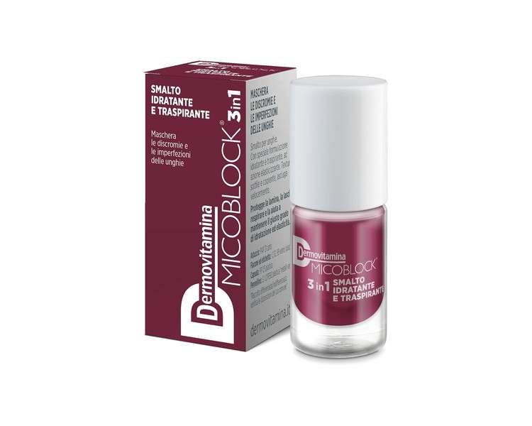 Dermovitamina Micoblock 3 in 1 Breathable Nail Polish Color Bordeaux