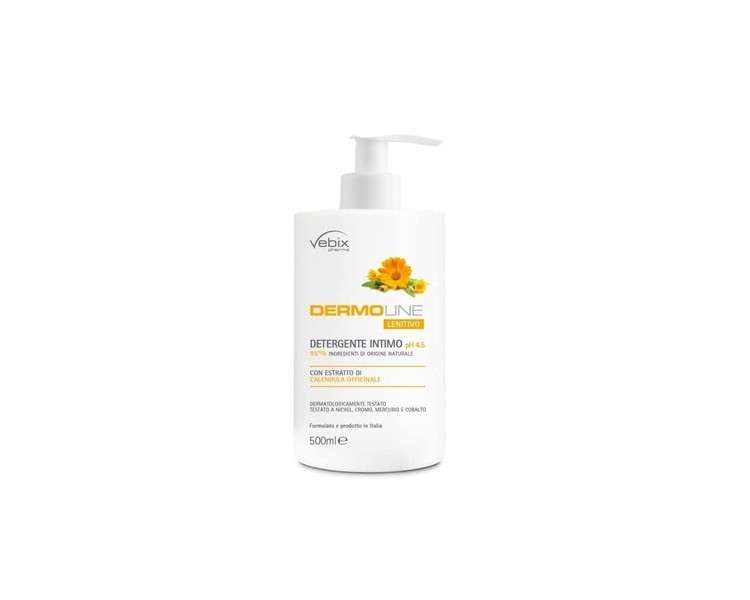 Vebix Dermoline Intimate Detergent pH 4.5 Soothing with Calendula 500ml