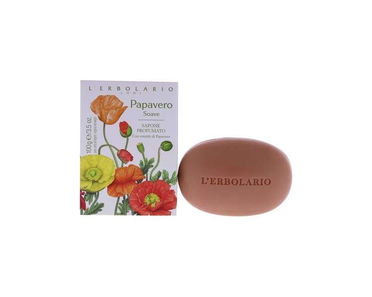 L'Erbolario Papavero Soave Sweet Poppy Perfumed Soap