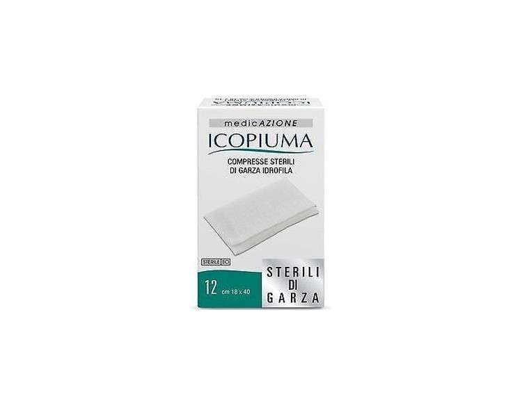 Icopiuma Sterile Compresses of Hydrophilic Gauze 18x40cm - Pack of 12