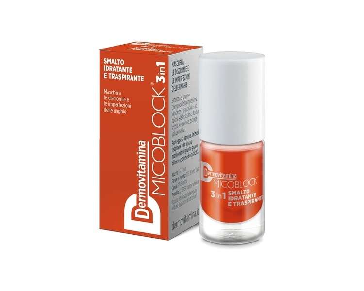 Dermovitamina Micoblock 3in1 Nail Polish Dark Orange 5ml