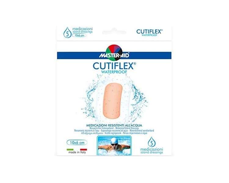 Sterile Waterproof Transparent Adhesive Dressing Cutiflex 10x6mm