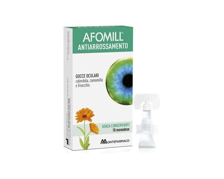 Montefarmaco Afomill Anti-Redness Eye Drops 10 Vials