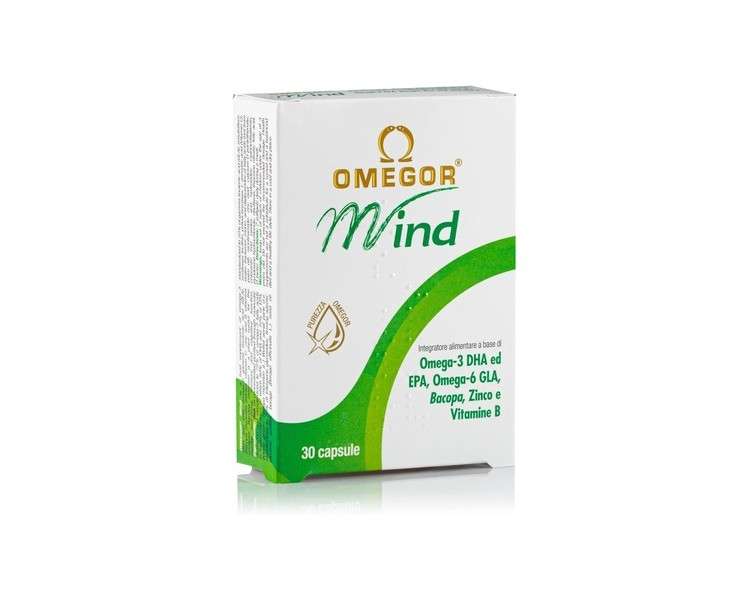 Omegor MIND Supplement with Omega 3, EPA, DHA and Omega 6 GLA 30 Capsules