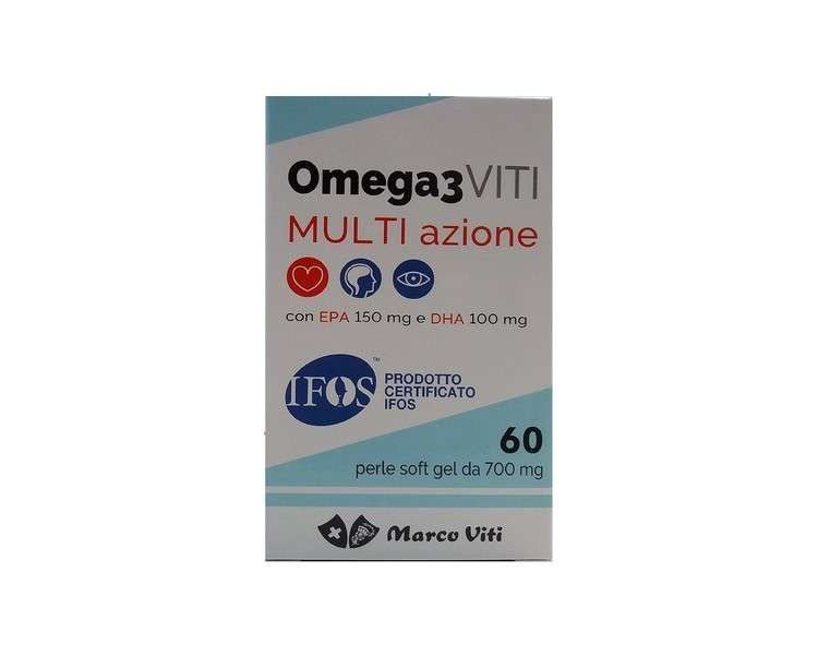 Marco Viti Omega 3 Triple Action Dietary Supplement 60 Pearls