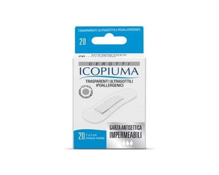 Icopiuma Ultrathin Transparent Hypoallergenic Measurement Media Patches 20 Pieces