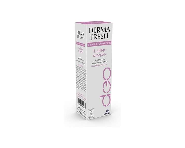 Dermafresh Ipersudorazione Body Deodorant Milk Useful in Case of Excessive Sweating 100ml