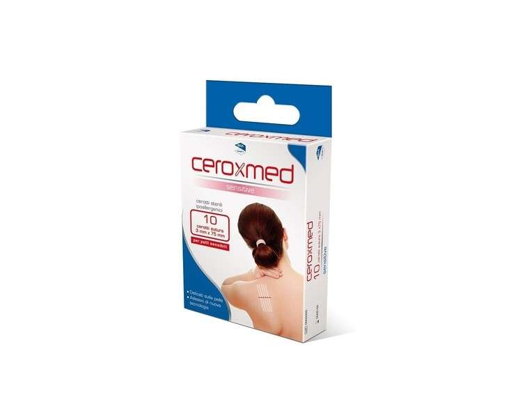 Ceroxmed Suture Plasters 3mm x 75mm - Pack of 10