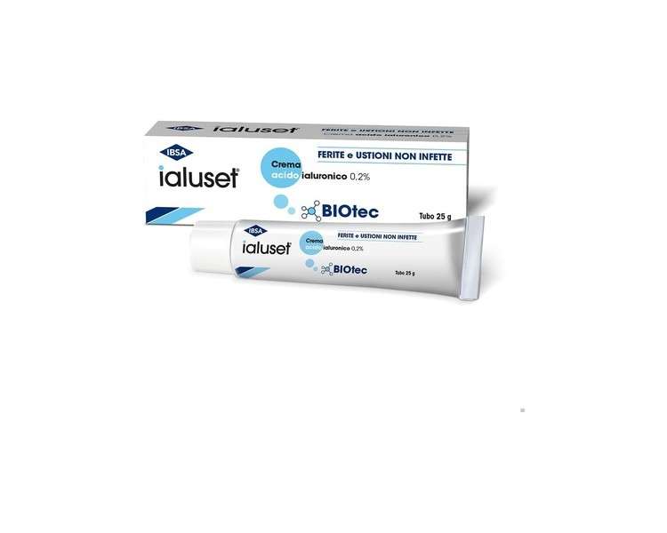 IBSA Ialuset Wound Treatment Cream with Hyaluronic Acid 25g