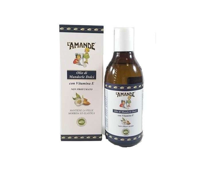 L'AMANDE Non-Scented Sweet Almond Oil Soft and Moisturizing for Sensitive Skin 250ml