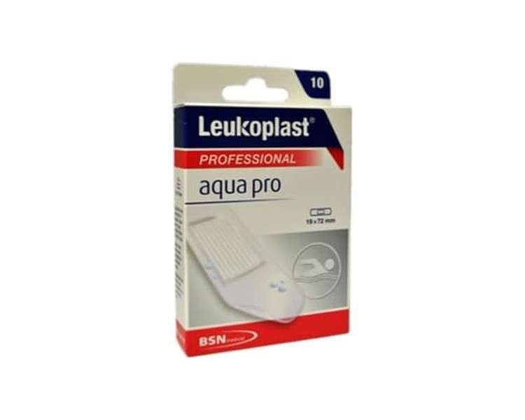 Leukoplast Aqua Pro Waterproof Plasters 72 x 19 cm - Pack of 10