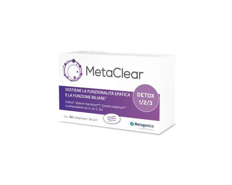 MetaClear Metagenics 60 Tablets