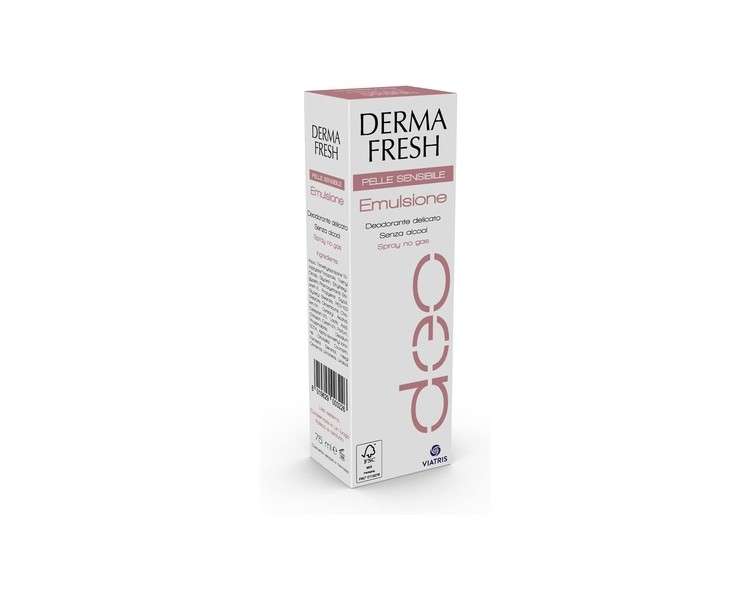 Dermafresh Sensitive Skin Emulsion Deodorant Gentle for Deodorizing Sensitive Skin 75ml