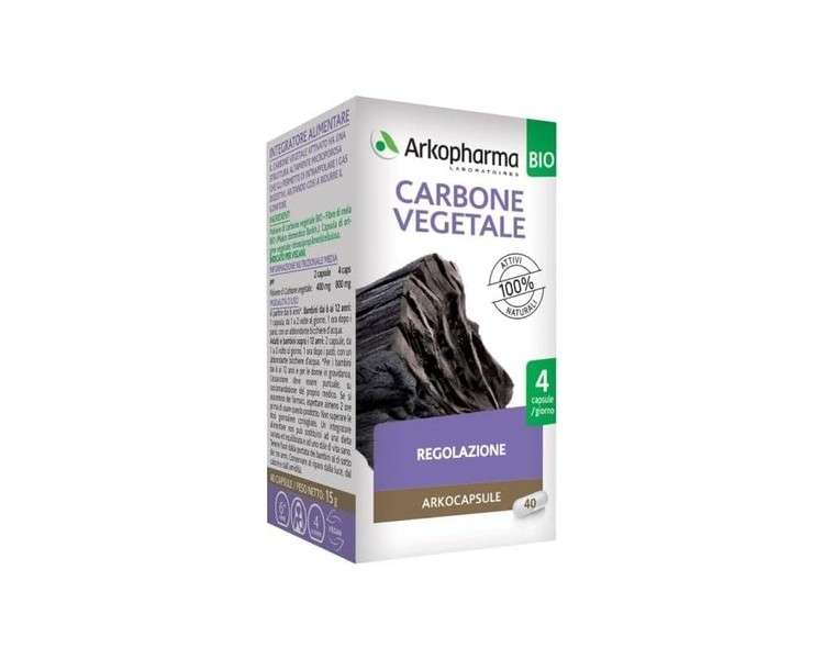 Arkofarm Arko Organic Vegetable Charcoal Capsules 40 Capsules