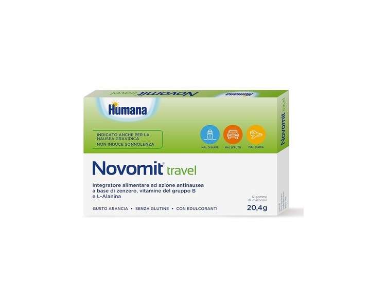 Novomit Travel Orange Flavored Chewable Gums