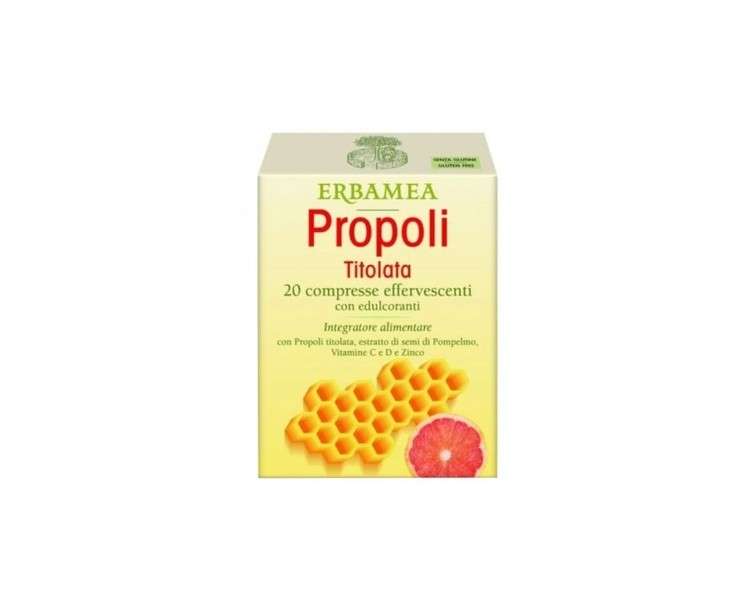 ERBAMEA Propolis Immune Boost Supplement 20 Tablets