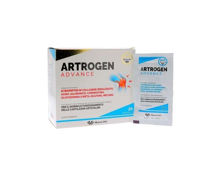 Marco Viti Artrogen Advance Dietary Supplement 20 Sachets 10g