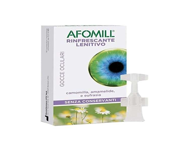 Montefarmaco Afomill Refreshing Soothing Without Refreshing Agents 10 Ampoules