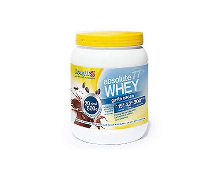 Absolute Whey 77% LongLife Cocoa Flavor 500g