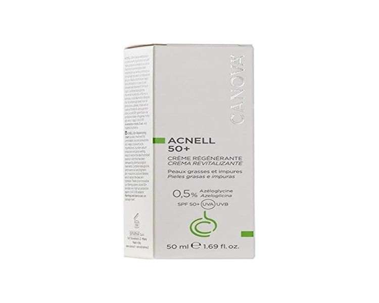 Acnell 50+ Cream Gel Face Cream for Combination Oily and Acne Skin