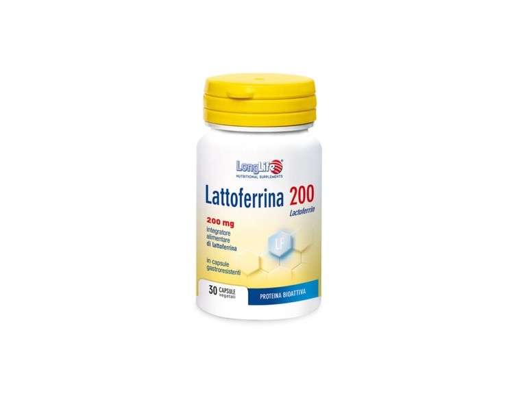 Lactoferrin 200 LongLife 30 Vegetarian Capsules