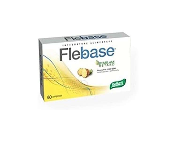 Santiveri Phlebase 60 Tablets - Bromelain Based Dietary Supplement