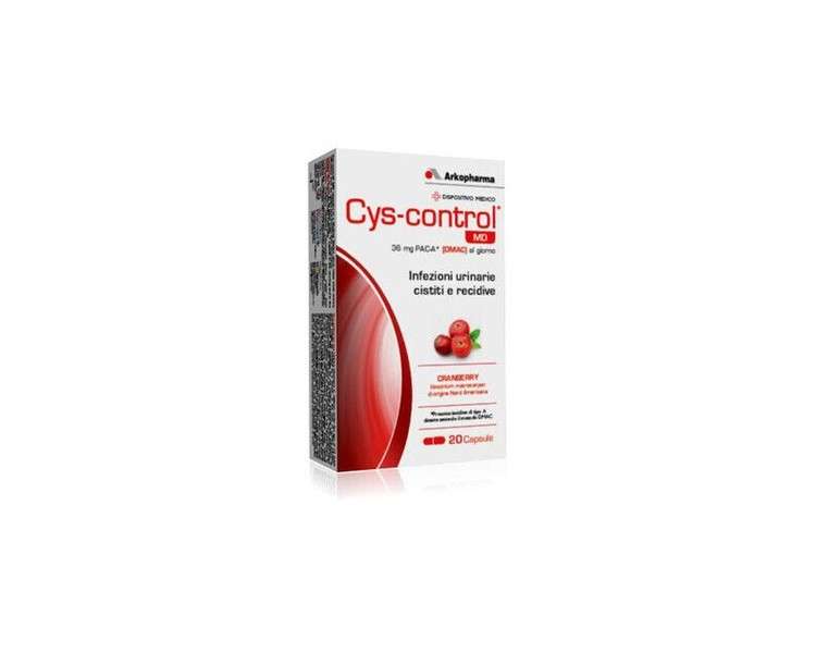 Arkopharma Cys Control Cranberry Dietary Supplement 60 Capsules