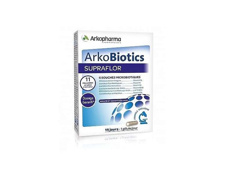 Arkopharma ArkoBiotics Supraflor Dietary Supplement 30 Capsules