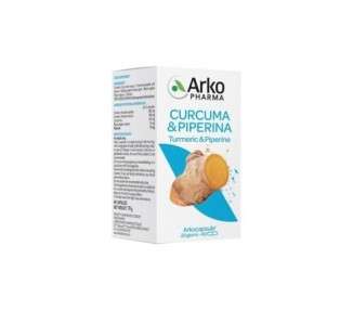ARKOPHARMA Arkocapsule Curcuma + Piperina Bio Bone and Joint Supplement 40 Capsules