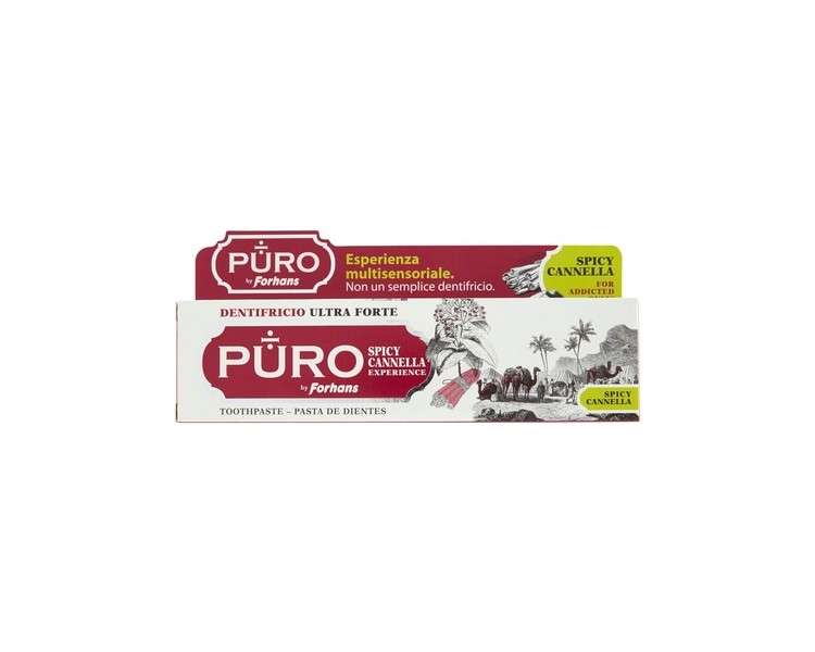 PURO Spicy Cannella Toothpaste by Forhans - A Multi Sensorial Experience with Italian Style and Pizzazz