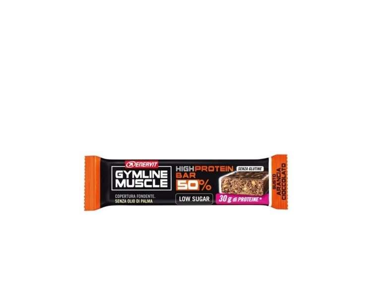 Enervit Gymline Muscle High Protein Bar 50% Orange Chocolate 60g