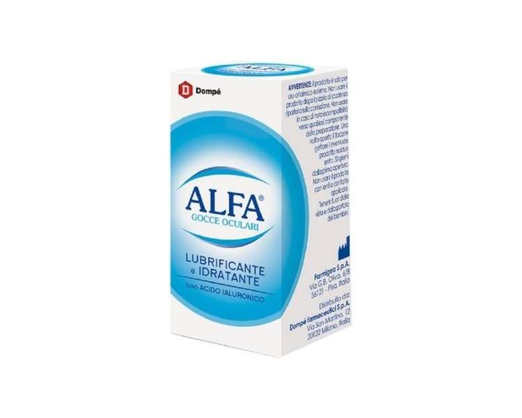 Dompé Alfa Lubricating and Moisturizing Eye Drops Medical Device 10ml