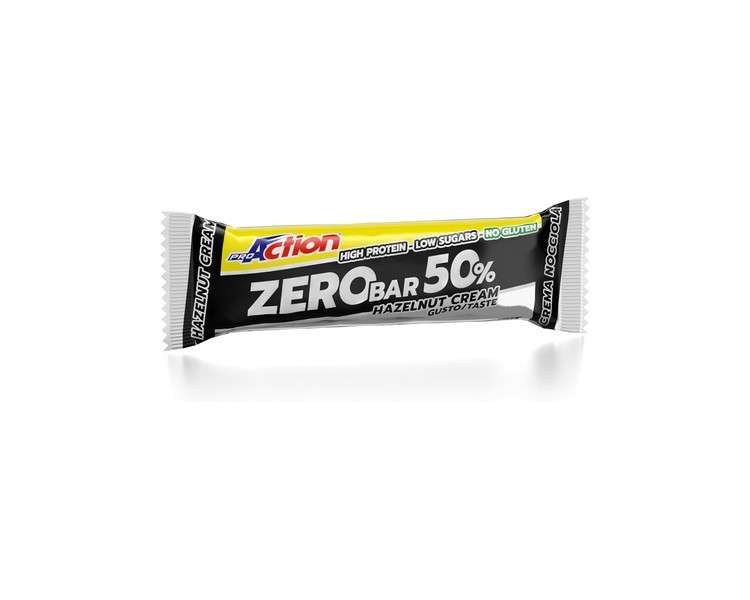 Proaction Zero Bar 50% Hazelnut Cream 60g