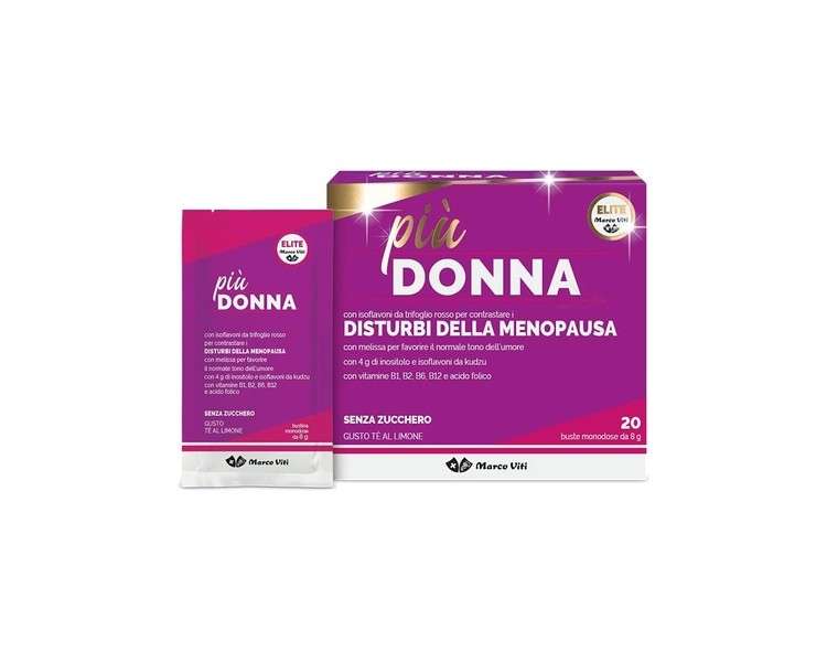 Marco Viti Più Donna Menopause Disorders Dietary Supplement 20 Sachets