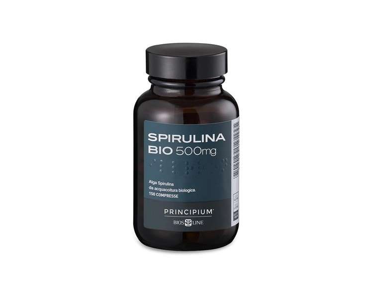 BIOSLINE Principium Organic Spirulina Dietary Supplement with Spirulina Algae 500mg