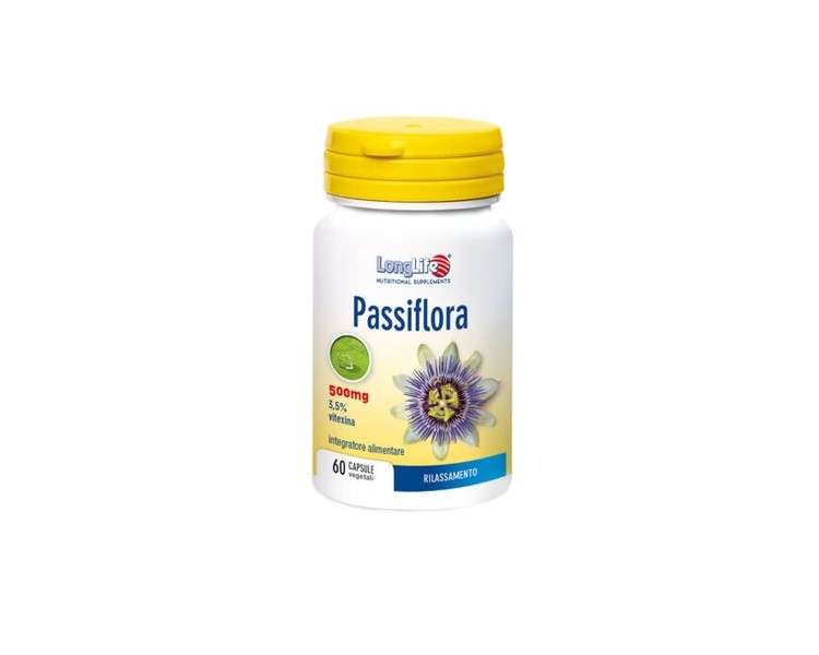 Passiflora 500mg Longlife Vegetarian Capsules 60