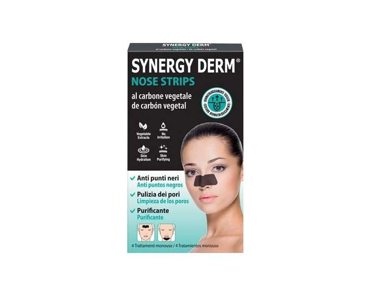 Incarose Synergy Derm Nose Strips Vegetable Charcoal 4 Patches