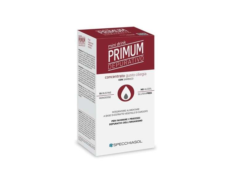 Specchiasol Primum Detox Mini Drink Cherry 15 Sticks 10ml