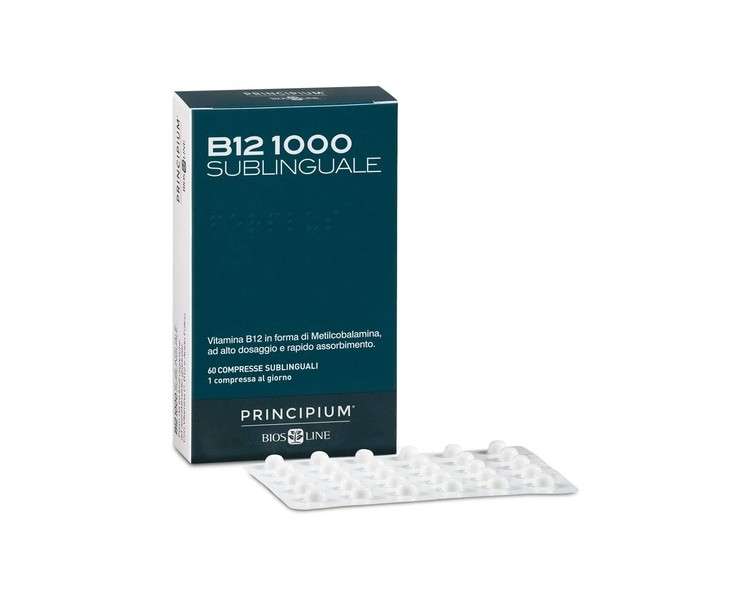 Bios Line Principium B12 1000 Food Supplement 60 Sublingual Tablets