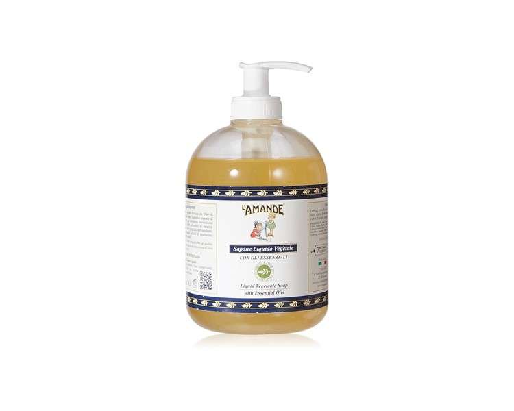 L'AMANDE Olive Oil Liquid Soap for Hands and Body with Vitamin E 500ml